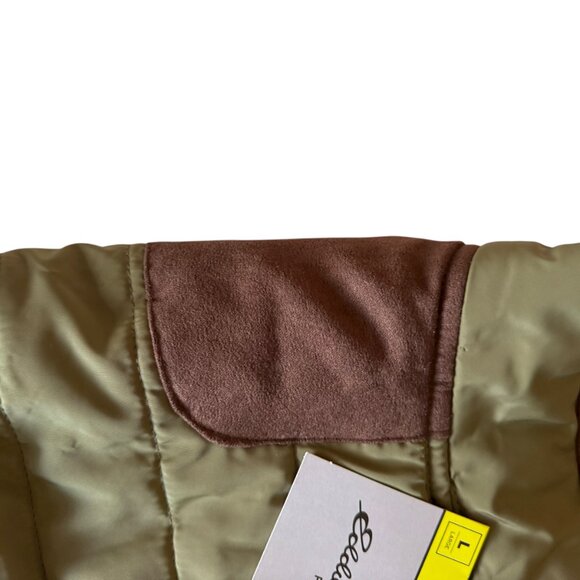 Eddie Bauer Quilted Dog Coat Jacket Sz Large Green New NWT Fall Winter Warmth - Picture 8 of 13